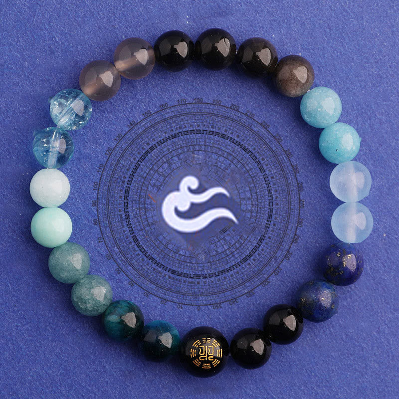 Nimara Ritual Five Elements Various Agate Balance Luck Bracelet