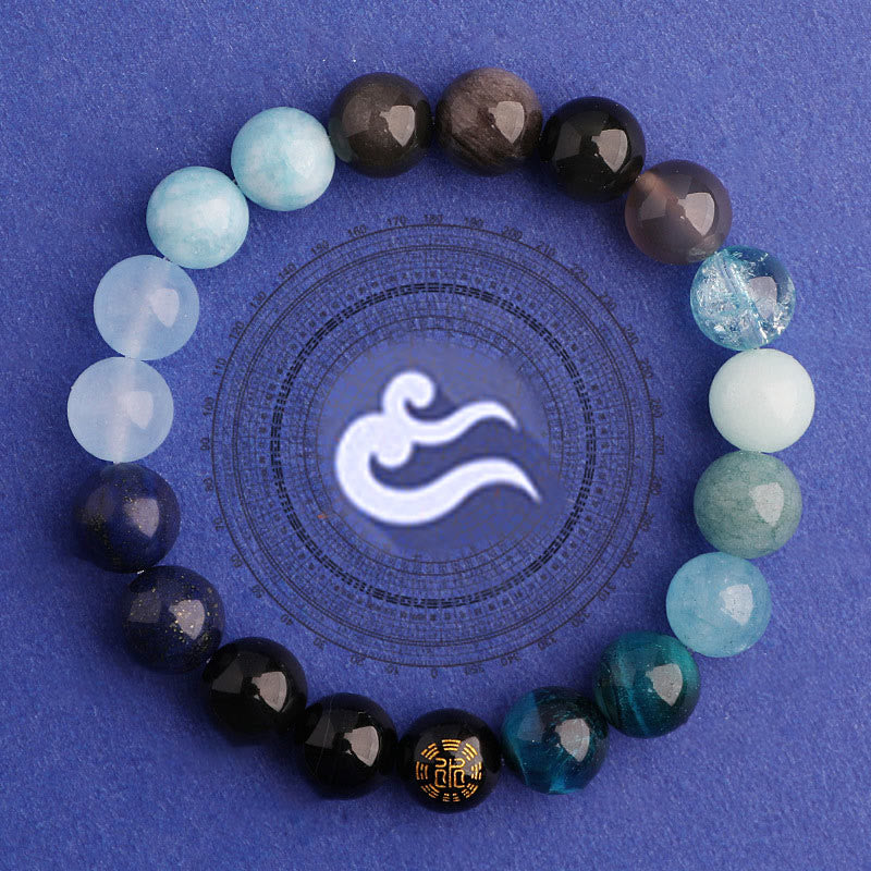 Nimara Ritual Five Elements Various Agate Balance Luck Bracelet