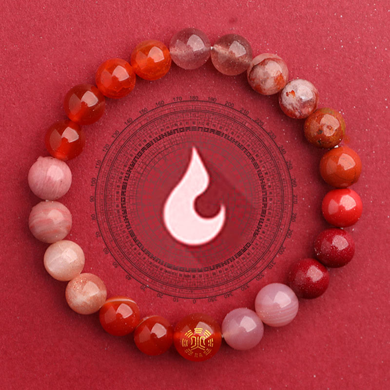 Nimara Ritual Five Elements Various Agate Balance Luck Bracelet