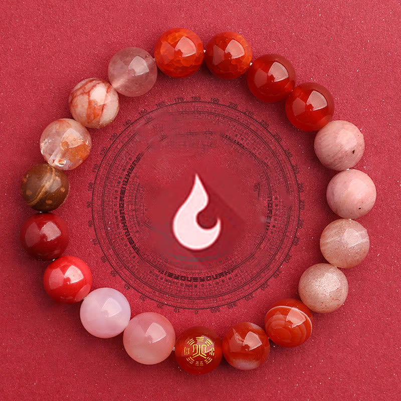Nimara Ritual Five Elements Various Agate Balance Luck Bracelet