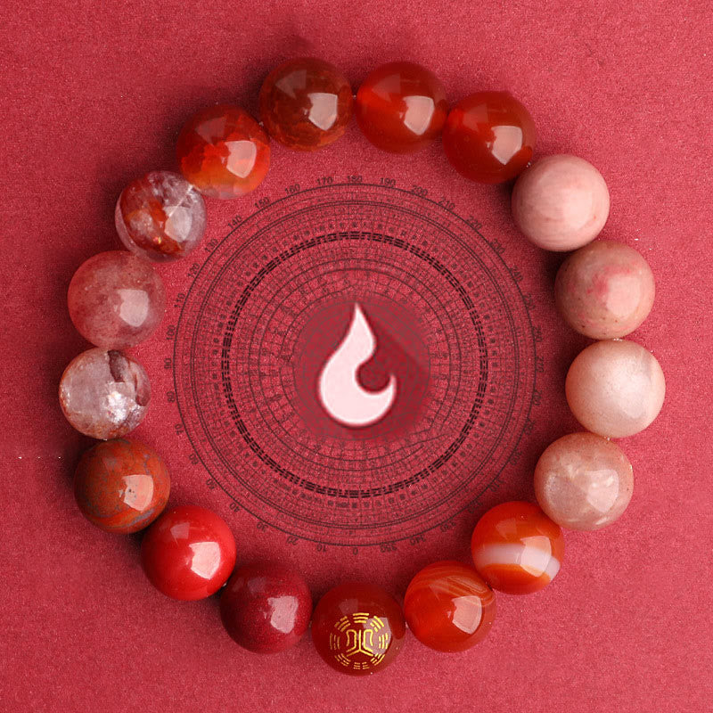 Nimara Ritual Five Elements Various Agate Balance Luck Bracelet