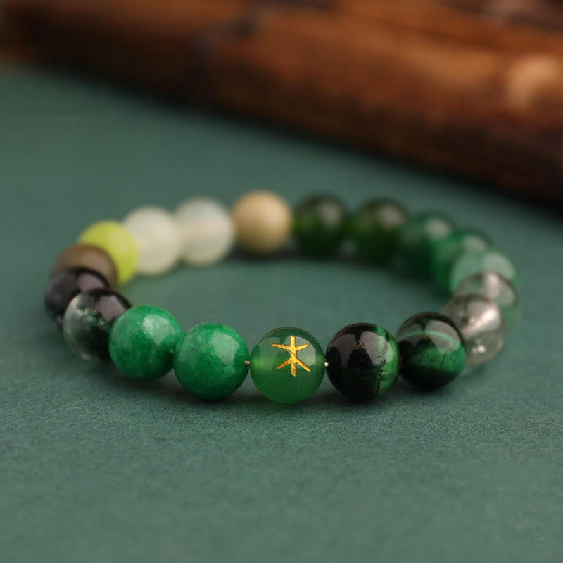 Nimara Ritual Five Elements Various Agate Balance Luck Bracelet
