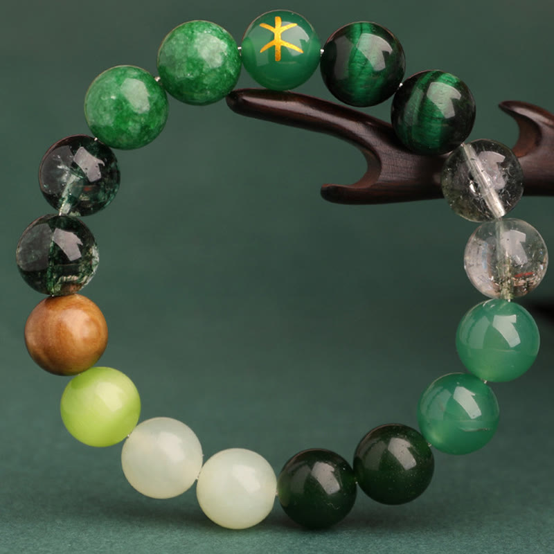 Nimara Ritual Five Elements Various Agate Balance Luck Bracelet