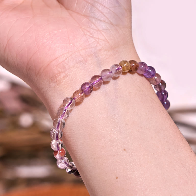 Nimara Ritual Natural Purple Phantom Love Wisdom Bracelet