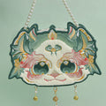 Nimara Ritual Double-sided Mythical Beast Bai Ze Embroidery Pearl Chain Tassel Shoulder Bag Crossbody Bag