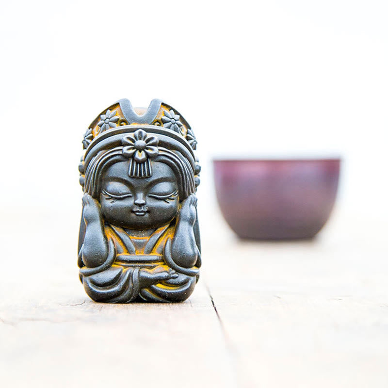 Nimara Ritual Handmade Zakiram Iron Powder Rust Cast Resin Statue Zen Home Decoration