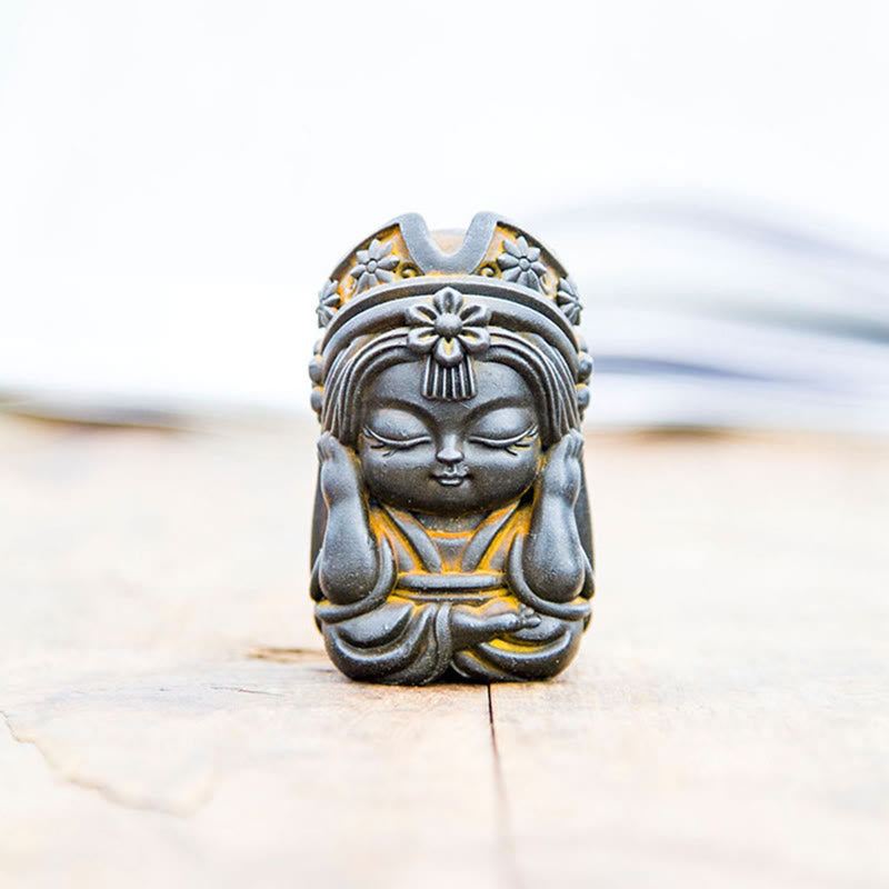 Nimara Ritual Handmade Zakiram Iron Powder Rust Cast Resin Statue Zen Home Decoration
