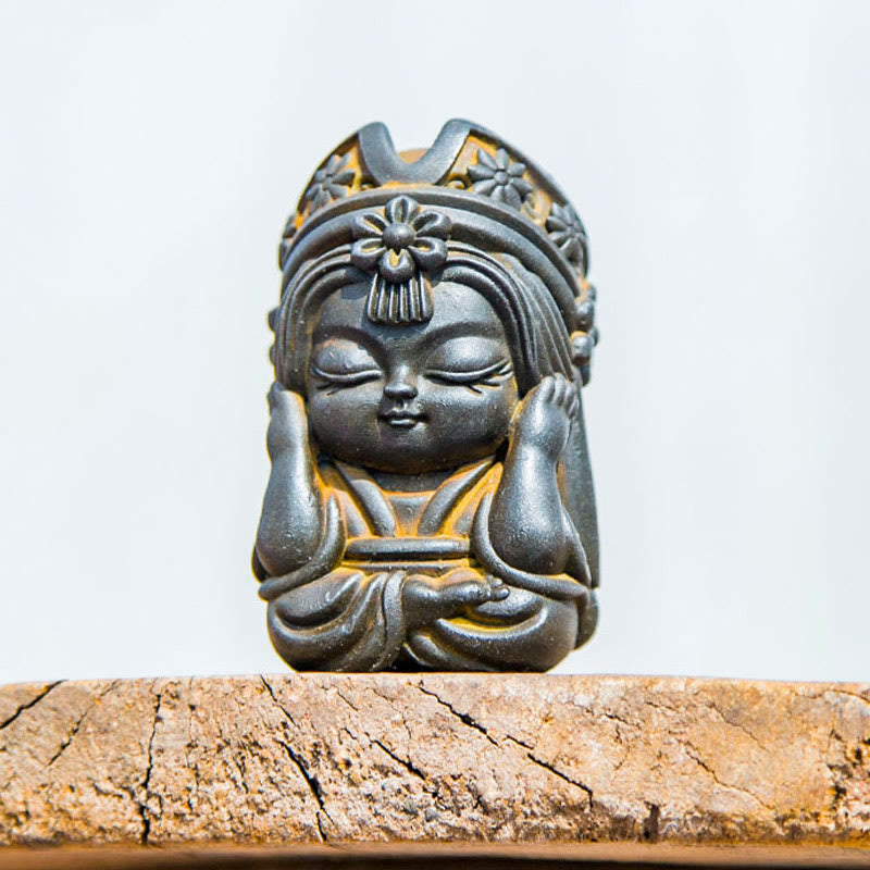 Nimara Ritual Handmade Zakiram Iron Powder Rust Cast Resin Statue Zen Home Decoration