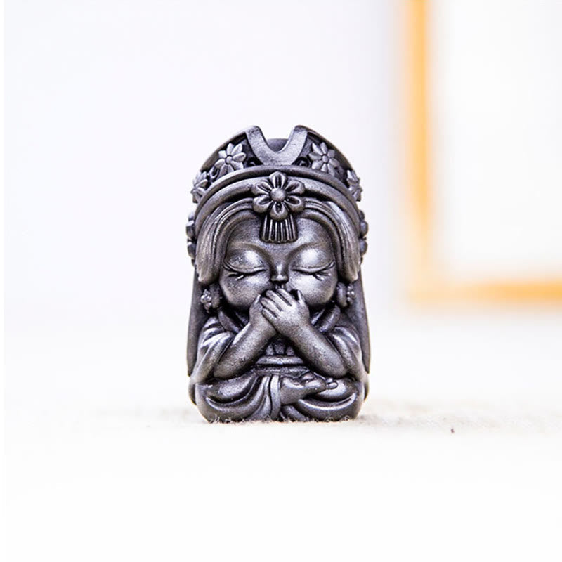 Nimara Ritual Handmade Zakiram Iron Powder Rust Cast Resin Statue Zen Home Decoration