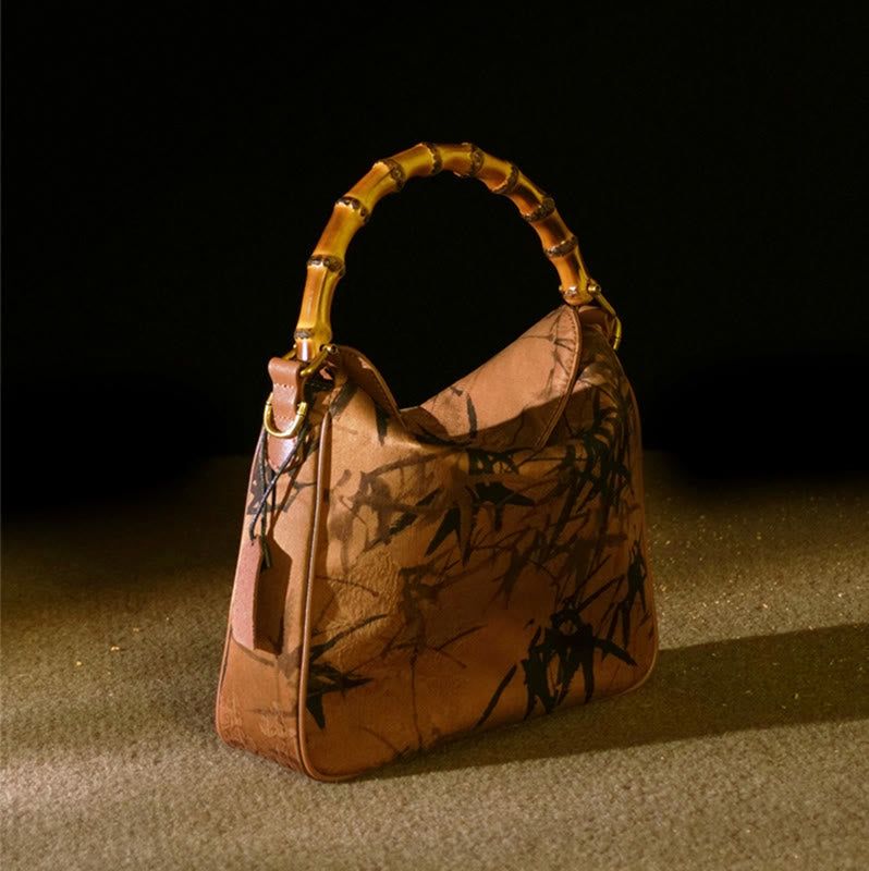 Nimara Ritual Lush Bamboo Handle Xiangyunsha Silk Crossbody Bag Hangbags