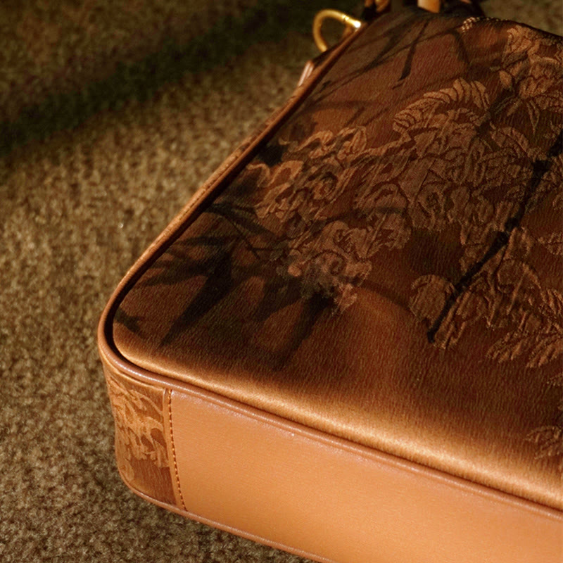 Nimara Ritual Lush Bamboo Handle Xiangyunsha Silk Crossbody Bag Hangbags