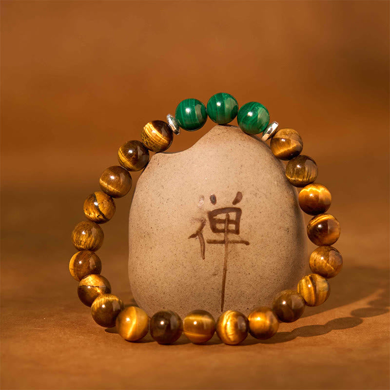 Nimara Ritual Tiger Eye Green Tiger Eye Courage Bracelet