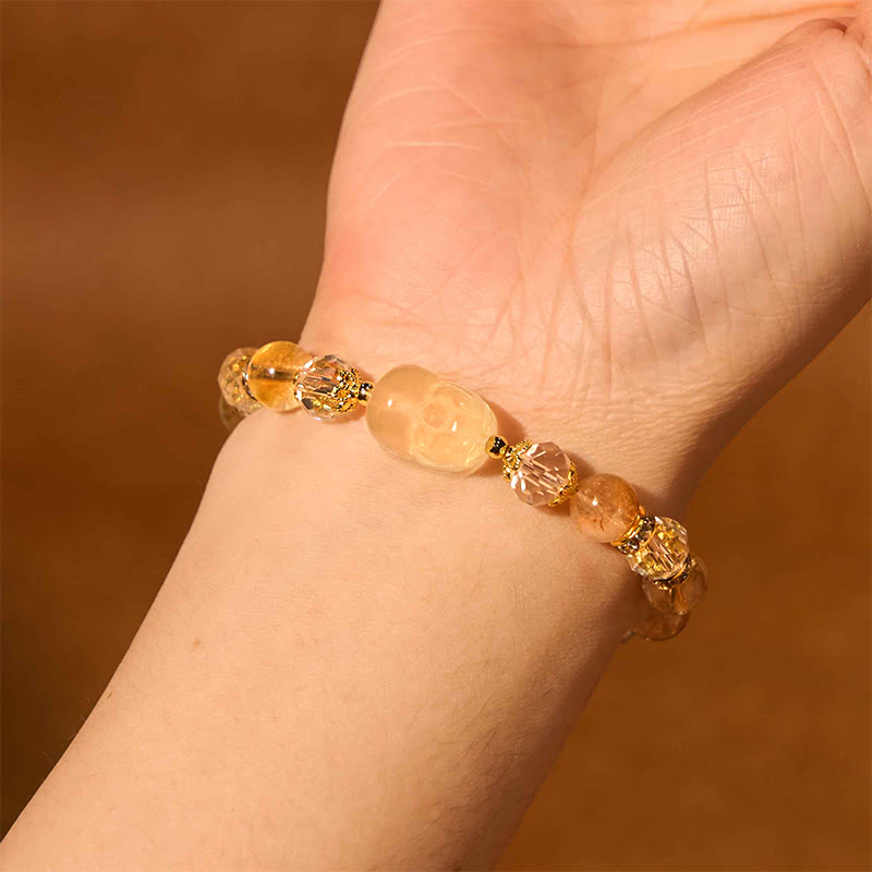Nimara Ritual Natural Citrine Pixiu Prosperity Bracelet