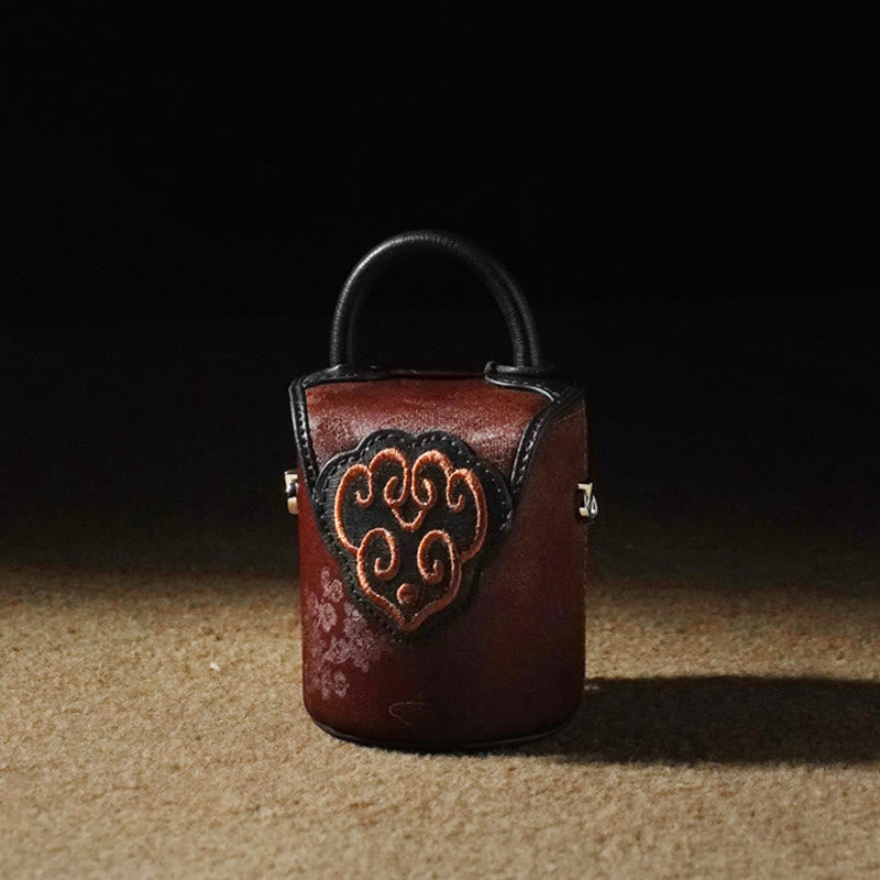 Nimara Ritual Auspicious Clouds Butterfly Flowers Xiangyunsha Silk Crossbody Bag Hangbags