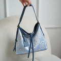 Nimara Ritual Handmade Flower Crane Deer Butterfly Song Brocade Crossbody Bag Hangbags
