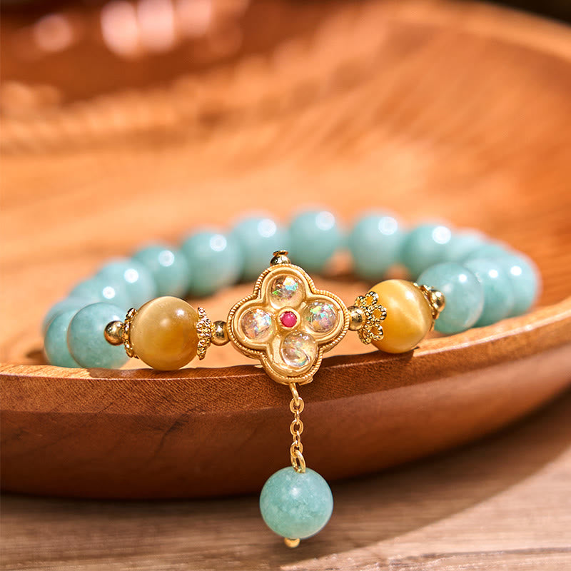 Nimara Ritual Jade Yellow Tiger Eye Prosperity Bracelet