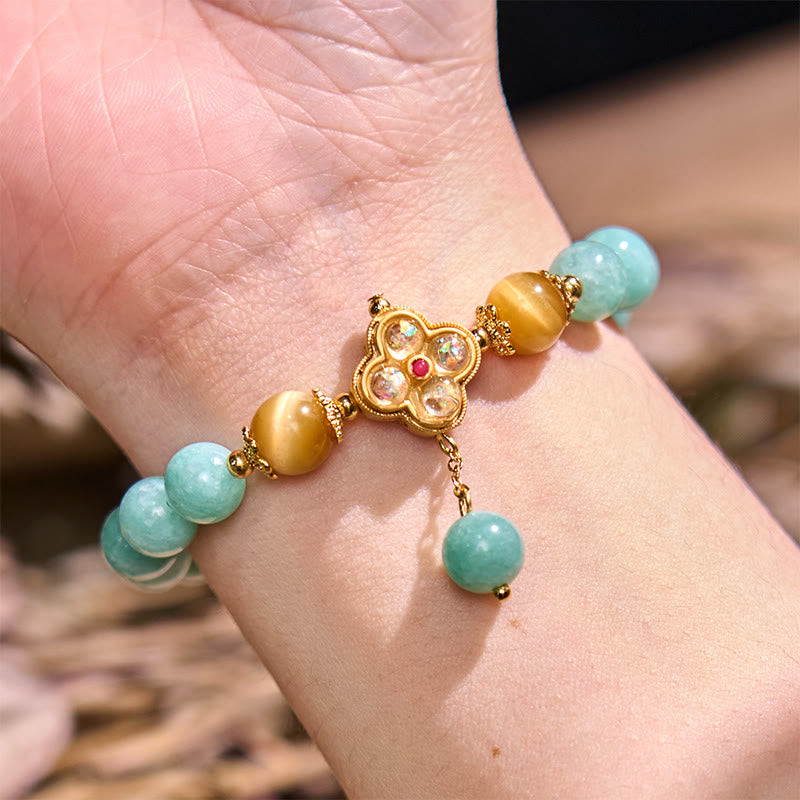 Nimara Ritual Jade Yellow Tiger Eye Prosperity Bracelet