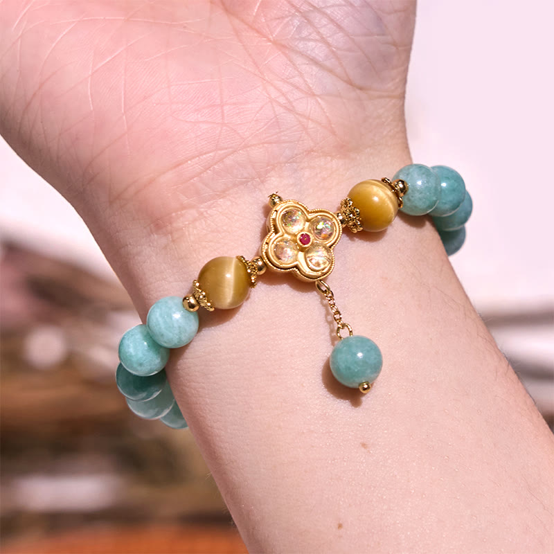 Nimara Ritual Jade Yellow Tiger Eye Prosperity Bracelet