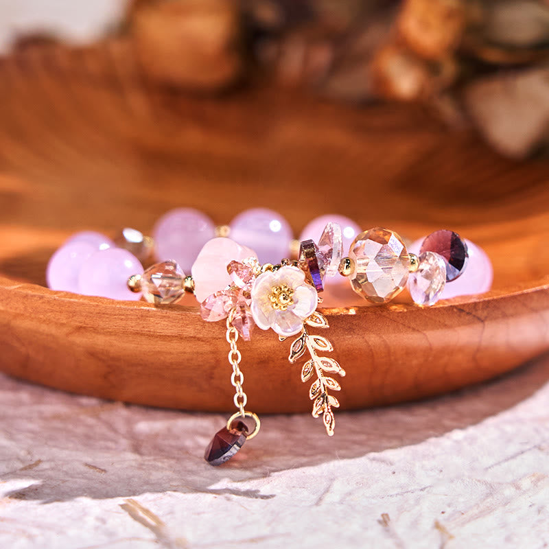 Nimara Ritual Blue Crystal Amethyst Sun Stone Green Aventurine Healing Bracelet