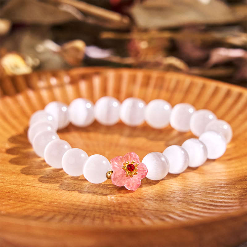 Nimara Ritual Cat's Eye Chrysoberyl Flower Love Bracelet