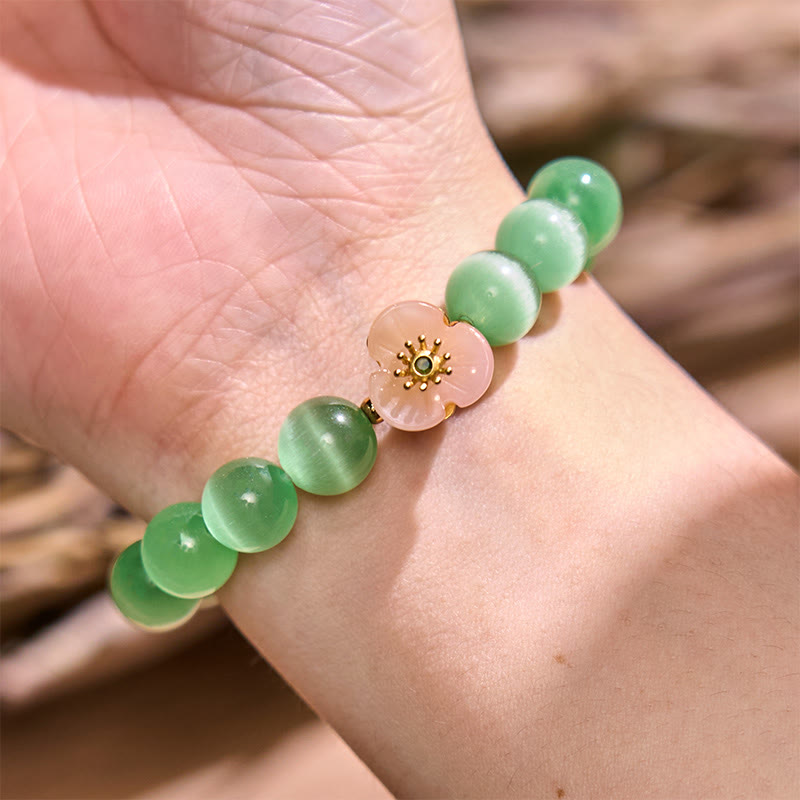 Nimara Ritual Cat's Eye Chrysoberyl Flower Love Bracelet