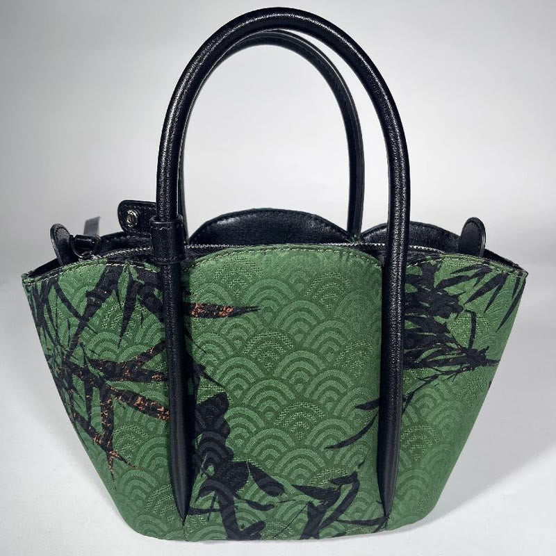 Nimara Ritual Curve Bamboo Flower Shape Xiangyunsha Silk Crossbody Bag Hangbags