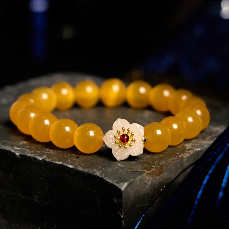 Nimara Ritual Cat's Eye Chrysoberyl Flower Love Bracelet