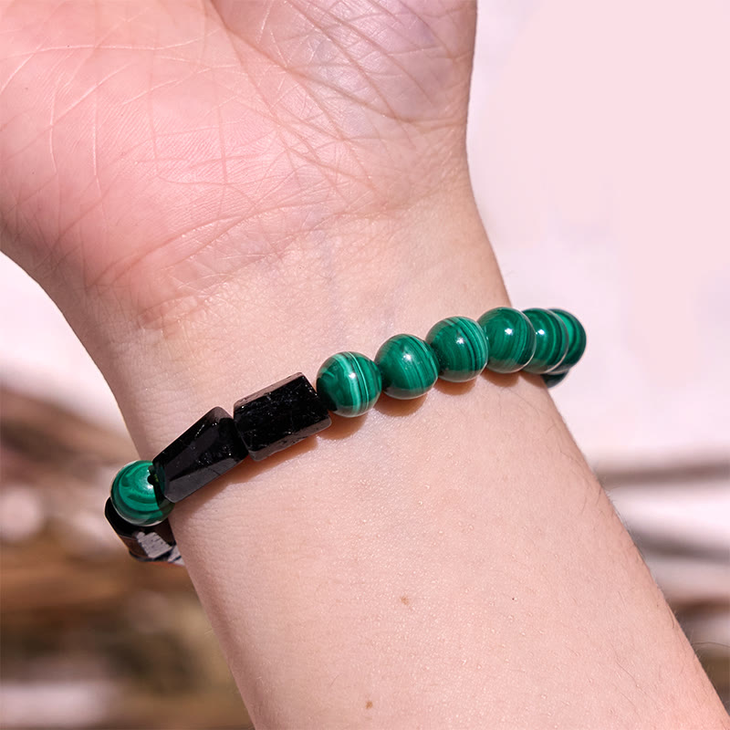 Nimara Ritual Malachite Black Tourmaline Purity Bracelet