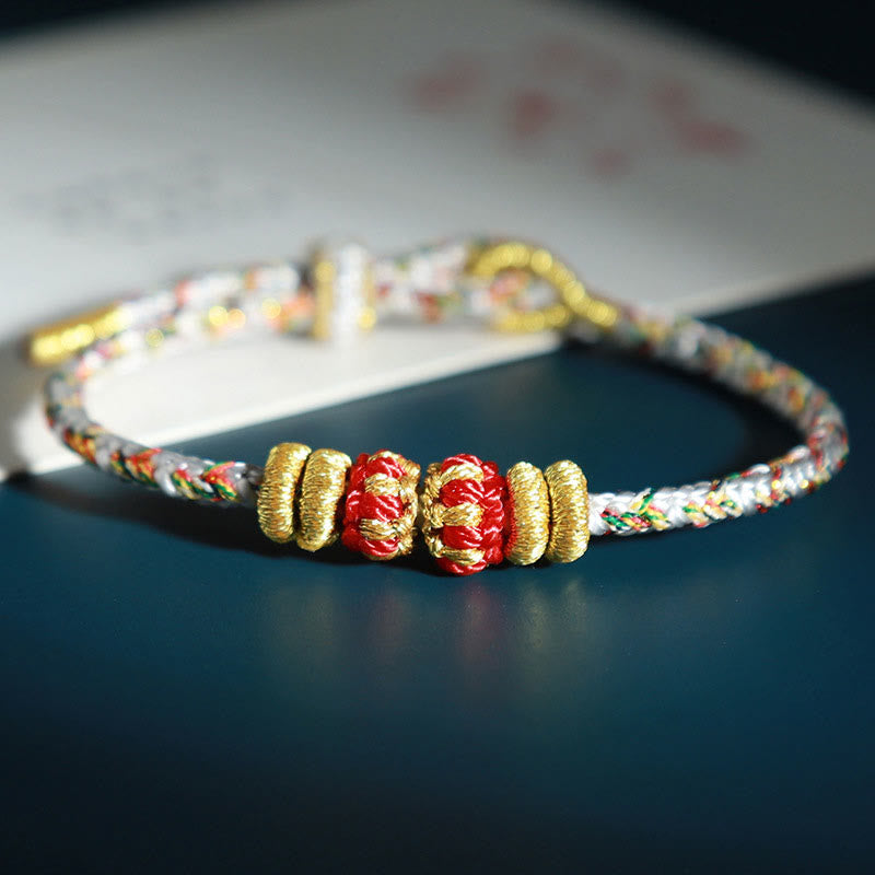 Nimara Ritual Chinese Zodiac Natal Buddha Colorful Strings Luck Bracelet