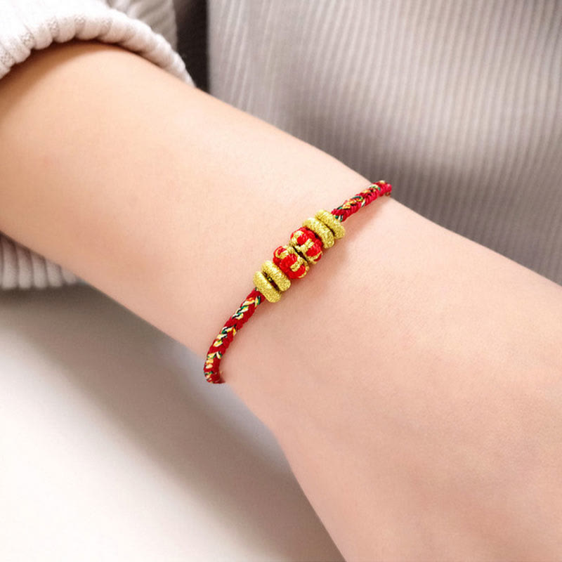 Nimara Ritual Chinese Zodiac Natal Buddha Colorful Strings Luck Bracelet