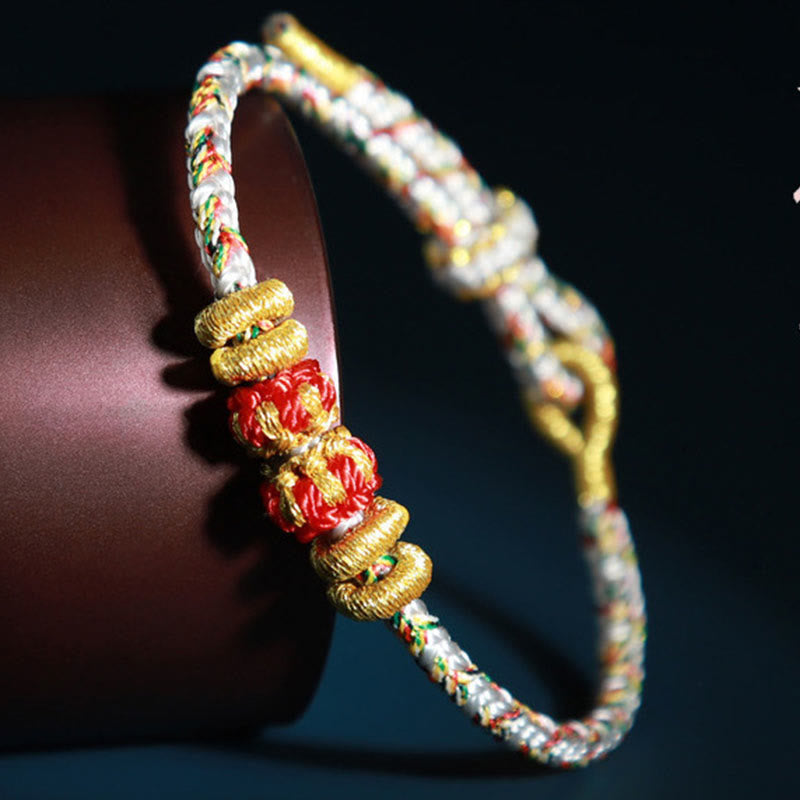 Nimara Ritual Chinese Zodiac Natal Buddha Colorful Strings Luck Bracelet