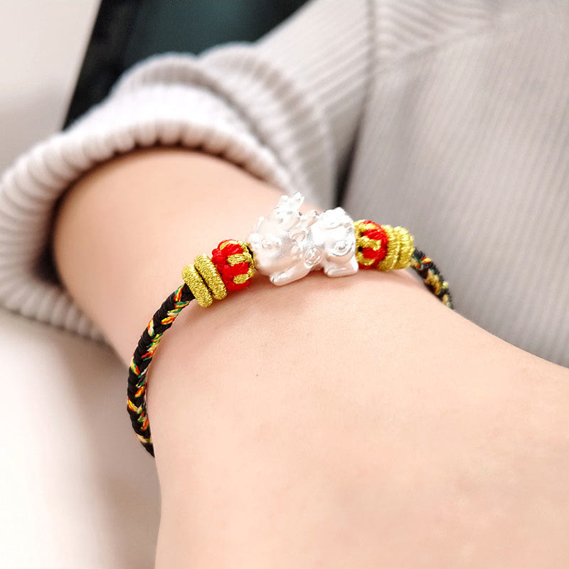 Nimara Ritual Chinese Zodiac Natal Buddha Colorful Strings Luck Bracelet