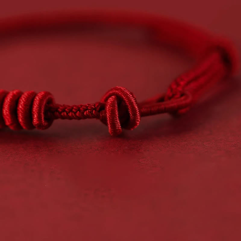 Nimara Ritual Red String Eight Stranded Rope Strength Bracelet