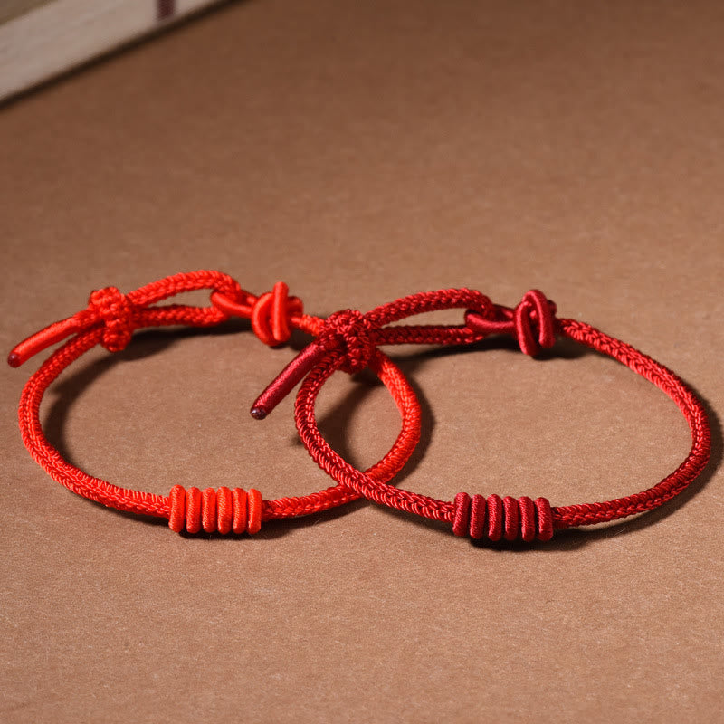 Nimara Ritual Red String Eight Stranded Rope Strength Bracelet