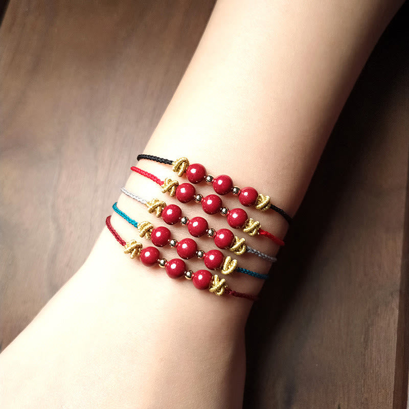 Nimara Ritual Colorful String Cinnabar Calm Bracelet