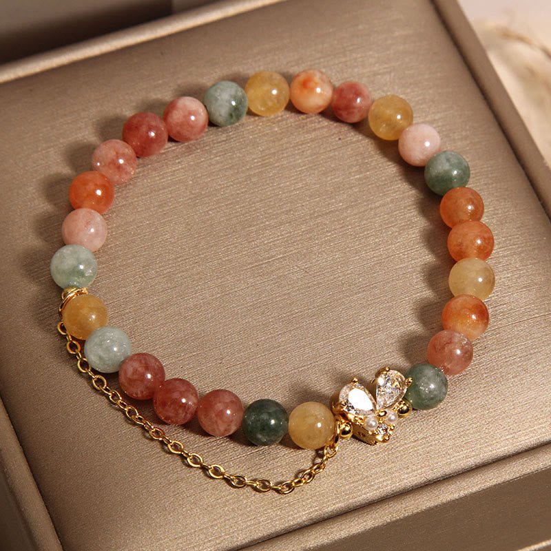 Nimara Ritual Citrine Green Crystal Prosperity Bracelet