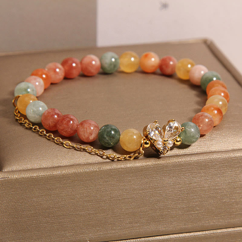 Nimara Ritual Citrine Green Crystal Prosperity Bracelet