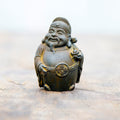 Nimara Ritual Handmade Literary Military God of Wealth Iron Powder Rust Cast Resin Statue Home Decoration