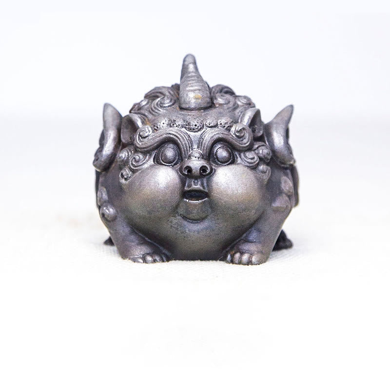 Nimara Ritual Handmade Wealth PiXiu Iron Powder Rust Cast Resin Statue Home Decoration