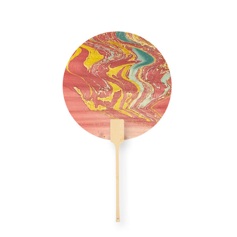 Nimara Ritual DIY Chinese Lacquer Fan Blank Painting Handheld Fan