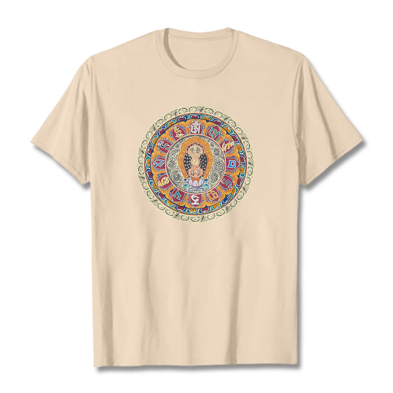 Nimara Ritual Dorje Vajra Mandala Buddha Cotton Tee T-shirt