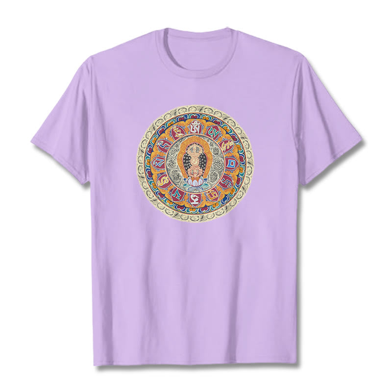 Nimara Ritual Dorje Vajra Mandala Buddha Cotton Tee T-shirt