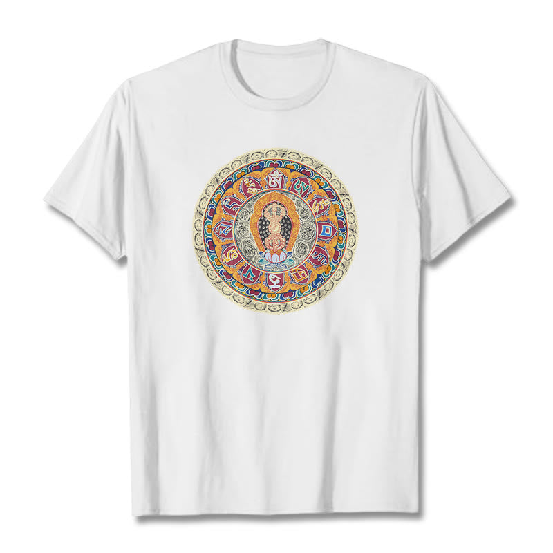 Nimara Ritual Dorje Vajra Mandala Buddha Cotton Tee T-shirt