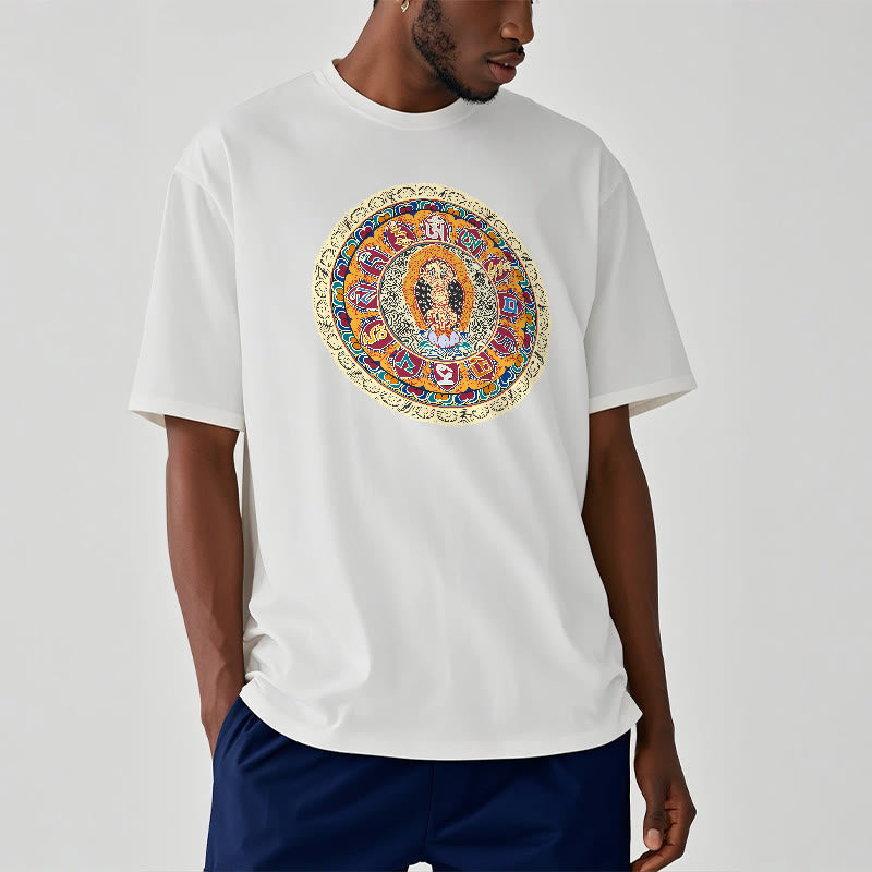 Nimara Ritual Dorje Vajra Mandala Buddha Cotton Tee T-shirt