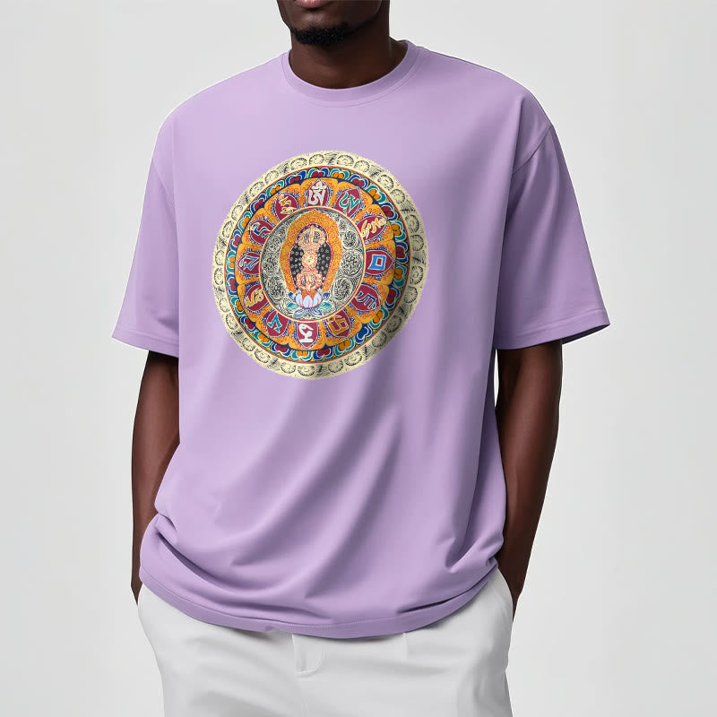 Nimara Ritual Dorje Vajra Mandala Buddha Cotton Tee T-shirt
