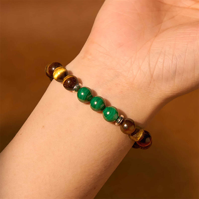 Nimara Ritual Various Crystals Malachite Lazurite Lapis Lazuli Hemimorphite Calmness Bracelet