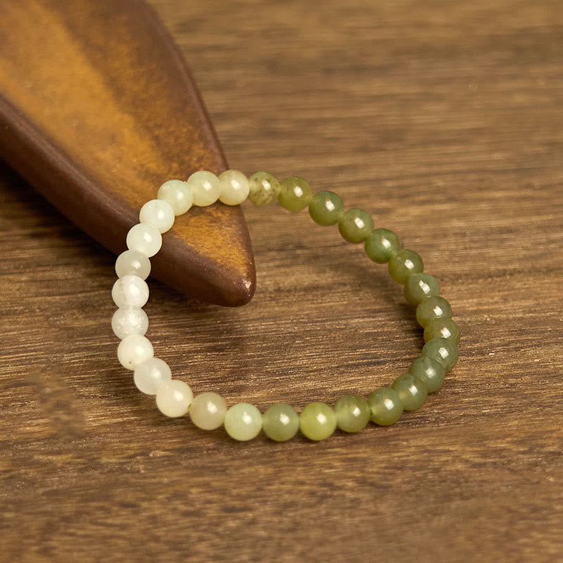 Nimara Ritual Hetian Jade Gradient Color Abundance Bracelet