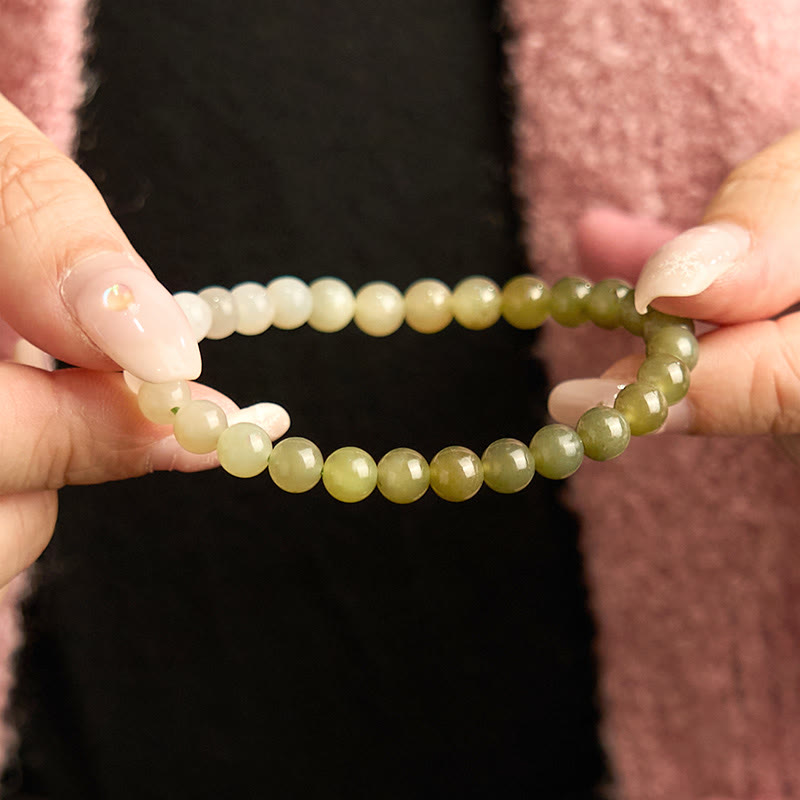 Nimara Ritual Hetian Jade Gradient Color Abundance Bracelet