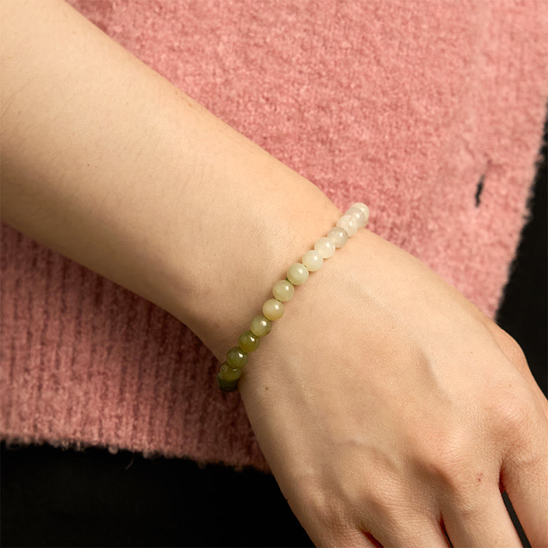 Nimara Ritual Hetian Jade Gradient Color Abundance Bracelet