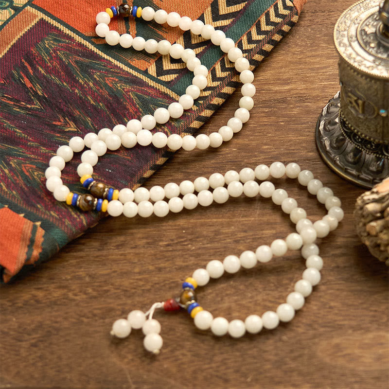 Nimara Ritual 108 Mala Beads Natural Quartzite Wealth Luck Bracelet